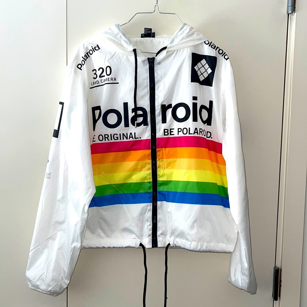 Rainbow Polaroid Windbreaker Jacket
